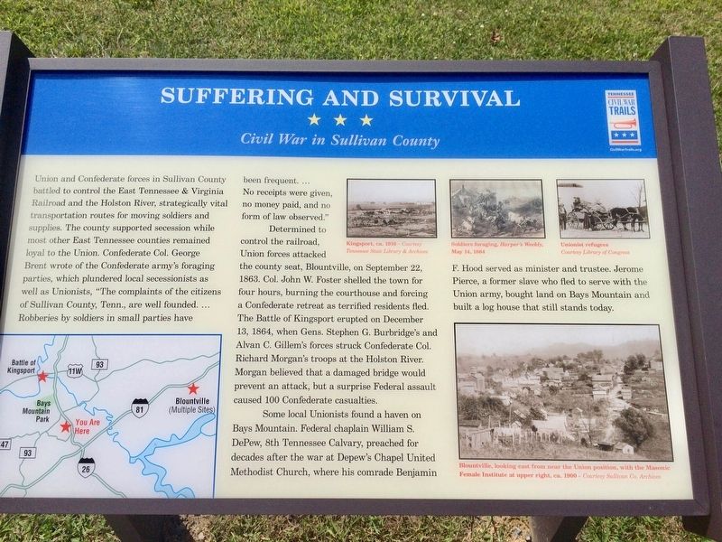 Suffering and Survival Marker image. Click for full size.
