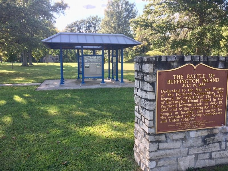 View of Buffington Island Battlefield Memorial Park. image. Click for full size.