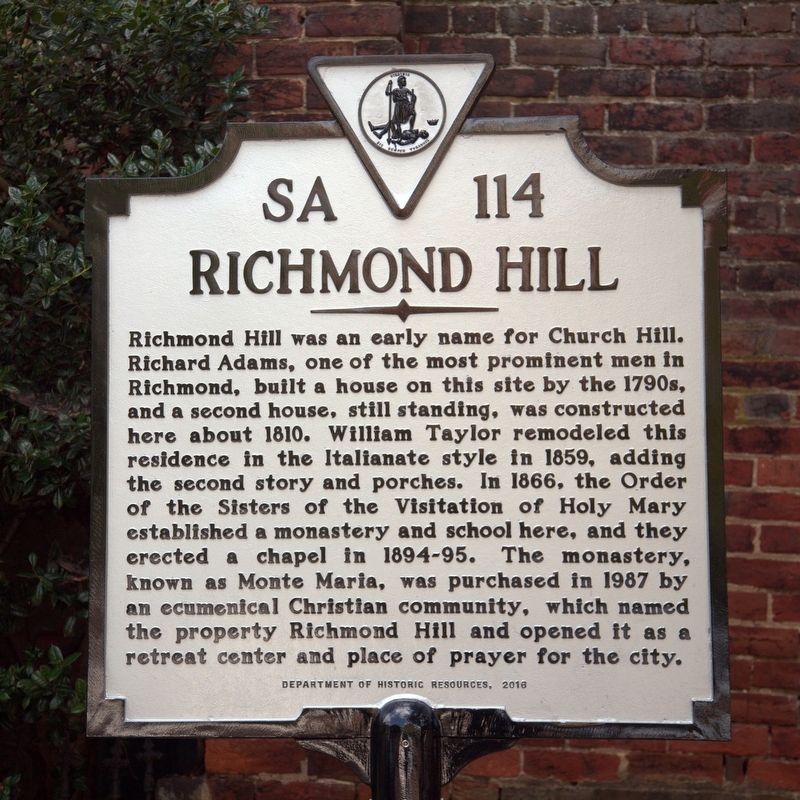 Richmond Hill Marker image. Click for full size.