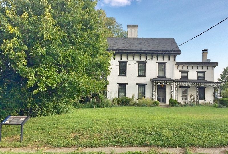 Deer Park Marker & the Schenck House.. Click for full size. Deer Park Marker & the Schenck House. image. Click for full size.