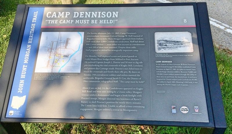 Camp Denison Marker image. Click for full size.