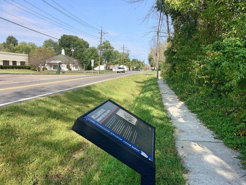 View of marker looking west towards Tollgate Road. image. Click for full size.