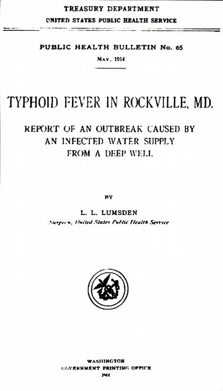 Public Health Bulletin No. 65 image. Click for full size.