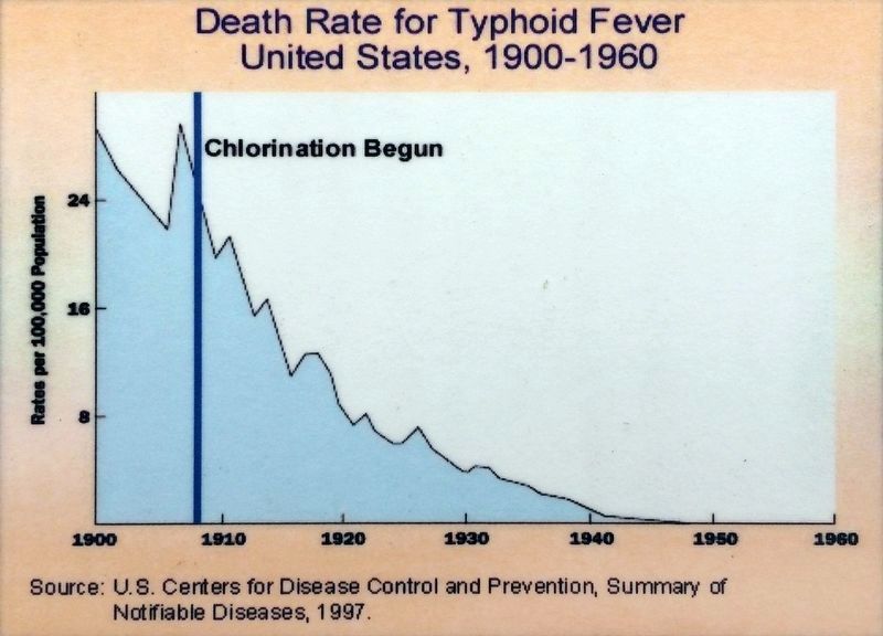 Death Rate for Typhoid Fever<br>United States,<br>1900-1960 image. Click for full size.