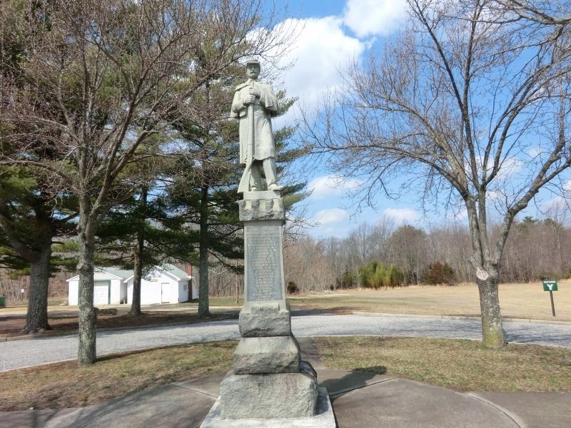 Union Soldier Memorial within the cemetery image. Click for full size.