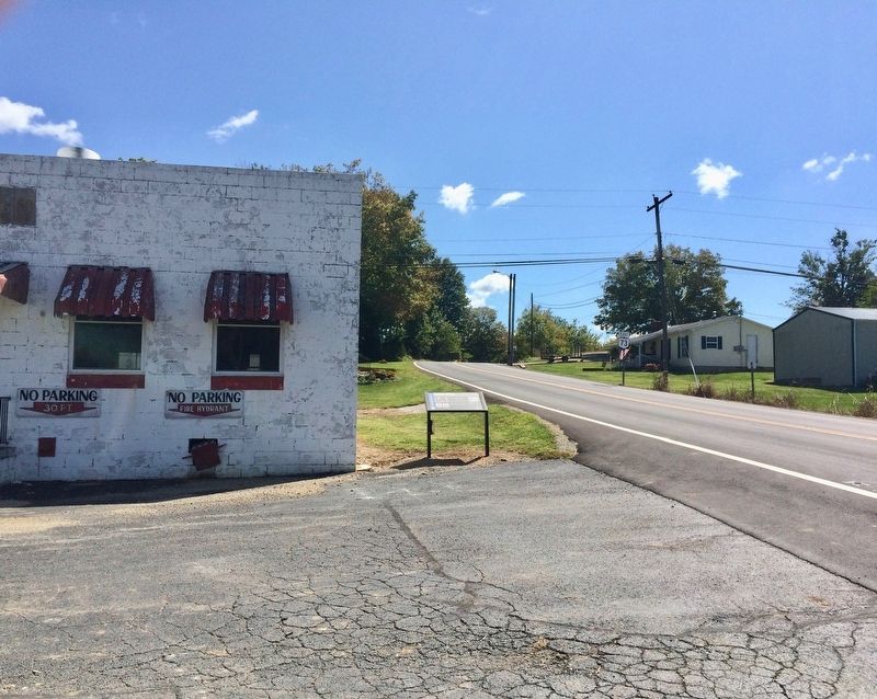 Locust Grove Marker to right of building.. Click for full size. Locust Grove Marker to right of building. image. Click for full size.