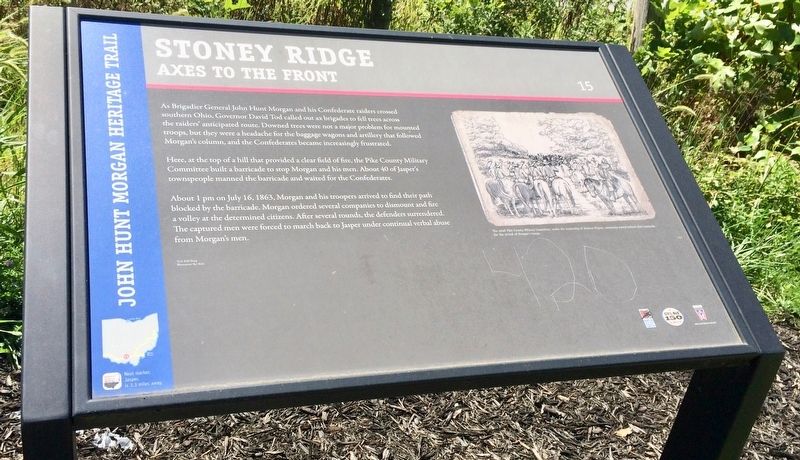 Stoney Ridge Marker. Click for full size. Stoney Ridge Marker image. Click for full size.