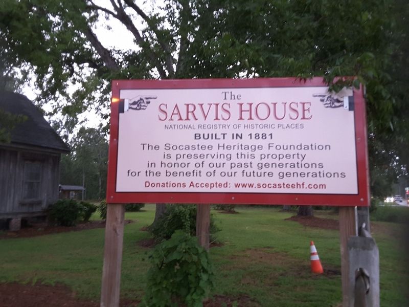 The Sarvis House Marker. Click for full size. The Sarvis House Marker image. Click for full size.