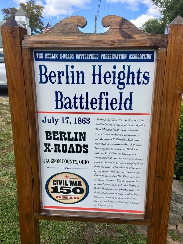 Berlin Heights Battlefield Marker image. Click for full size.
