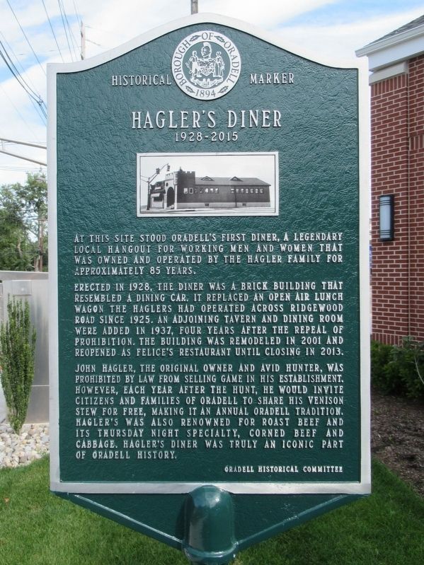 Hagler’s Diner Marker. Click for full size. Hagler’s Diner Marker image. Click for full size.