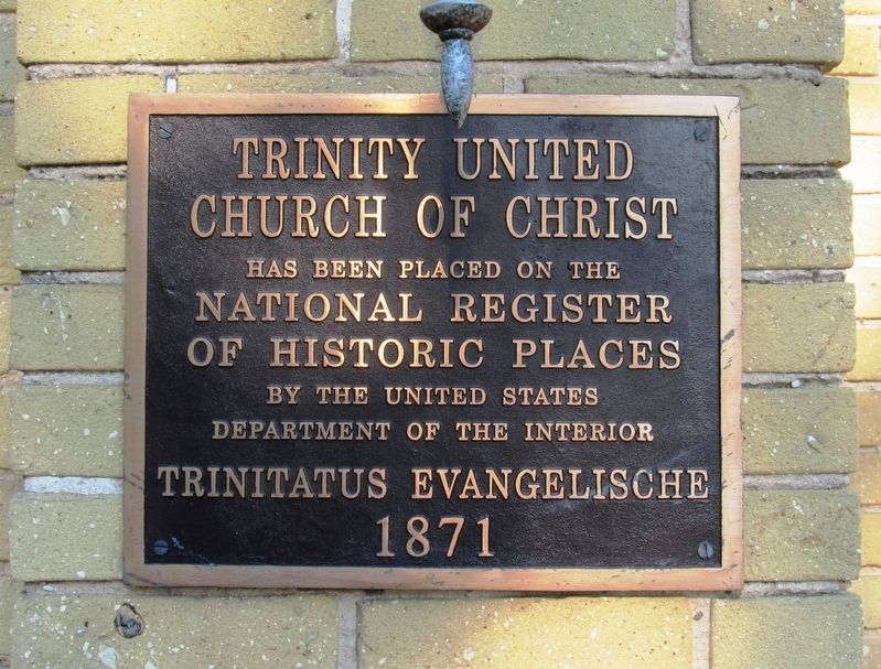 Trinity United Church of Christ Marker image. Click for full size.