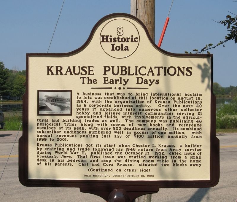 Krause Publications Marker image. Click for full size.