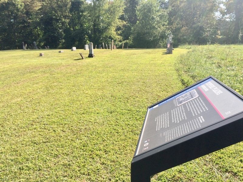 View of Tupper Plains Marker at Joppa Cemetery. image. Click for full size.