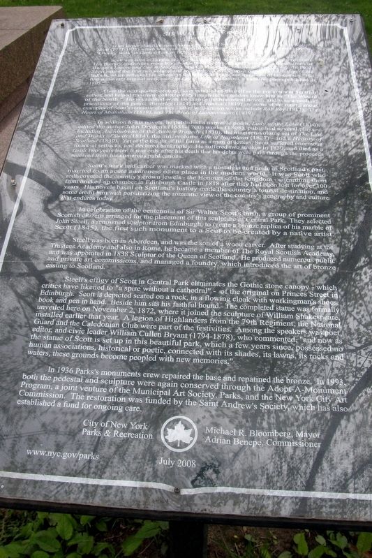 Sir Walter Scott Marker image. Click for full size.