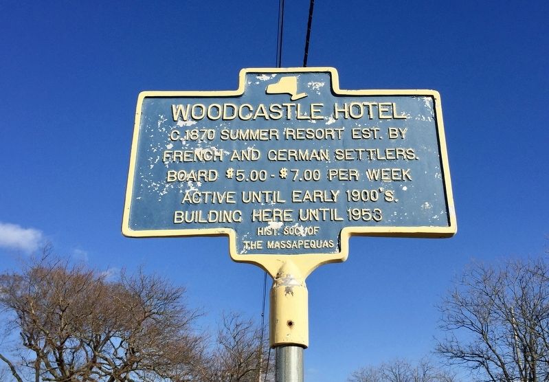 Woodcastle Hotel Marker image. Click for full size.