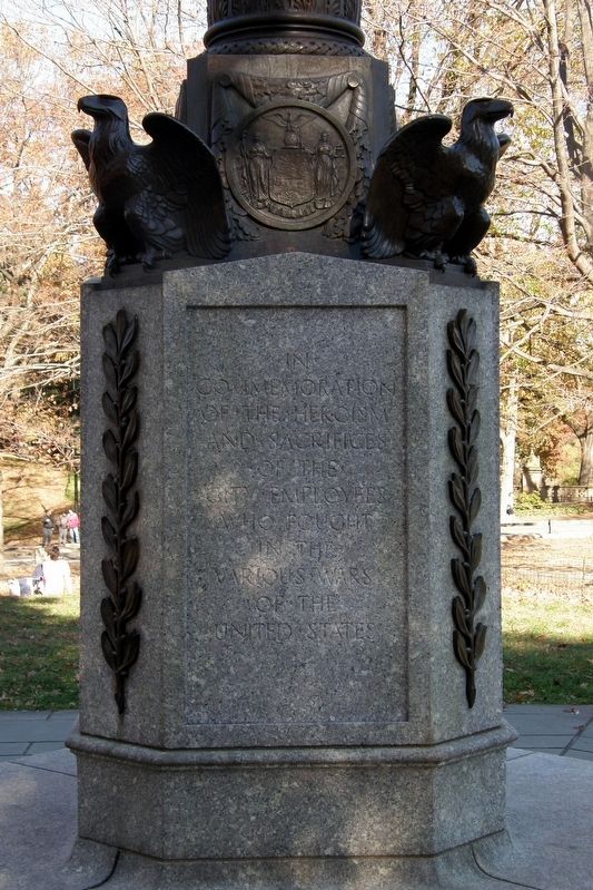 City Employees War Memorial - Front image. Click for full size.