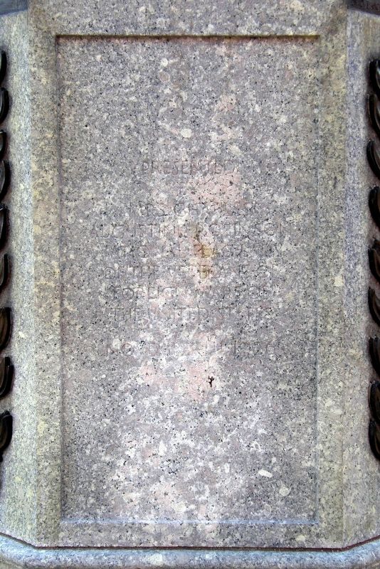 City Employees War Memorial Marker - Rear image. Click for full size.