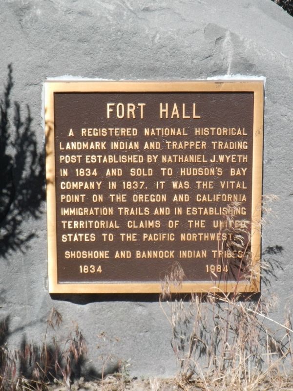 Fort Hall Marker image. Click for full size.