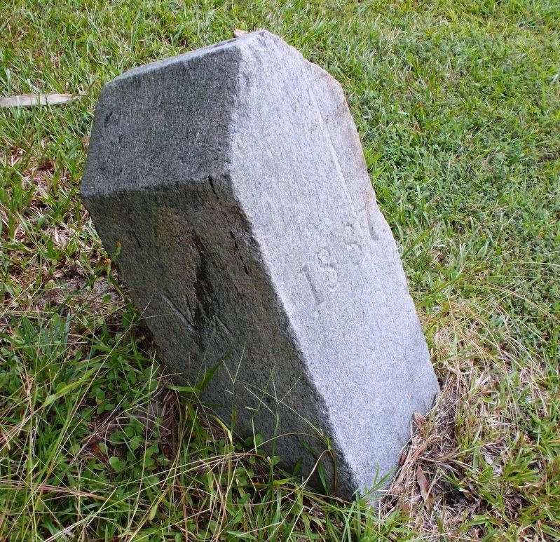 A closeup of the boundary markers north side.. Click for full size. A closeup of the boundary markers north side. image. Click for full size.