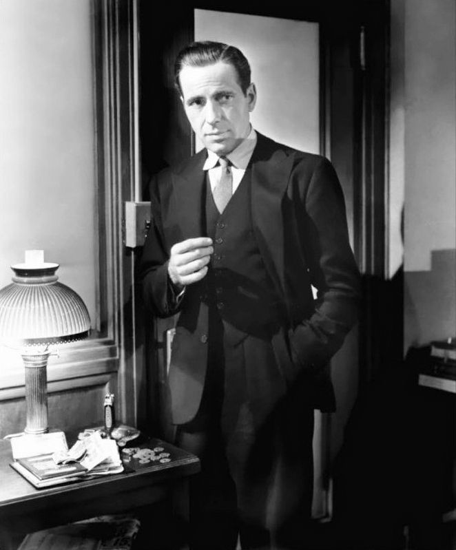 Sam Spade, as played by Humphrey Bogart image. Click for full size.