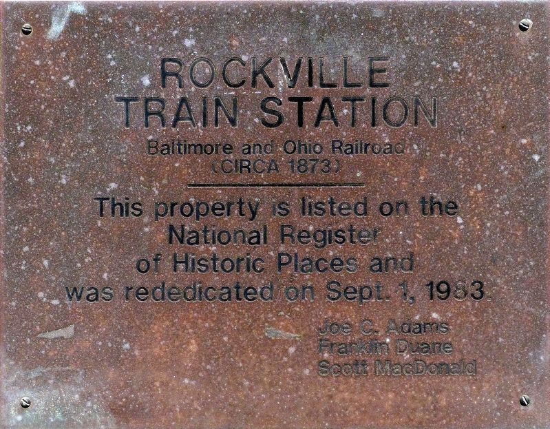 Rockville<br>Train Station image. Click for full size.