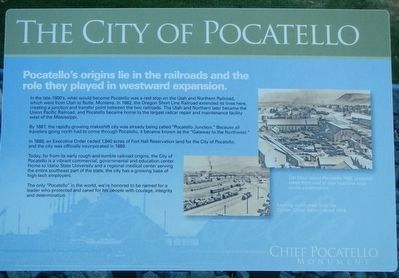 The City of Pocatello Marker image. Click for full size.