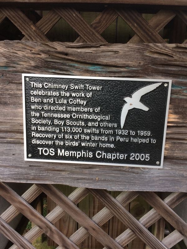 This Chimney Swift Tower Marker. Click for full size. This Chimney Swift Tower Marker image. Click for full size.