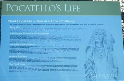 Pocatello's Life Marker image. Click for full size.