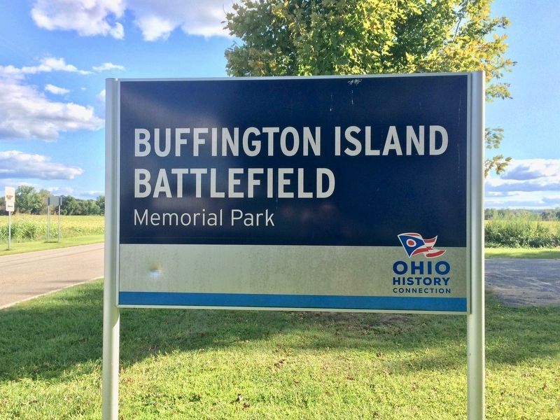 Battle of Buffington Island park entrance. image. Click for full size.