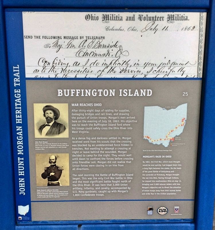 Buffington Island Marker image. Click for full size.
