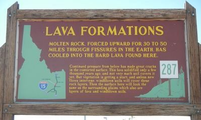 Lava Formations Marker image. Click for full size.
