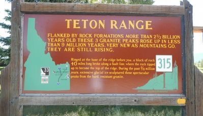 Teton Range Marker. Click for full size. Teton Range Marker image. Click for full size.