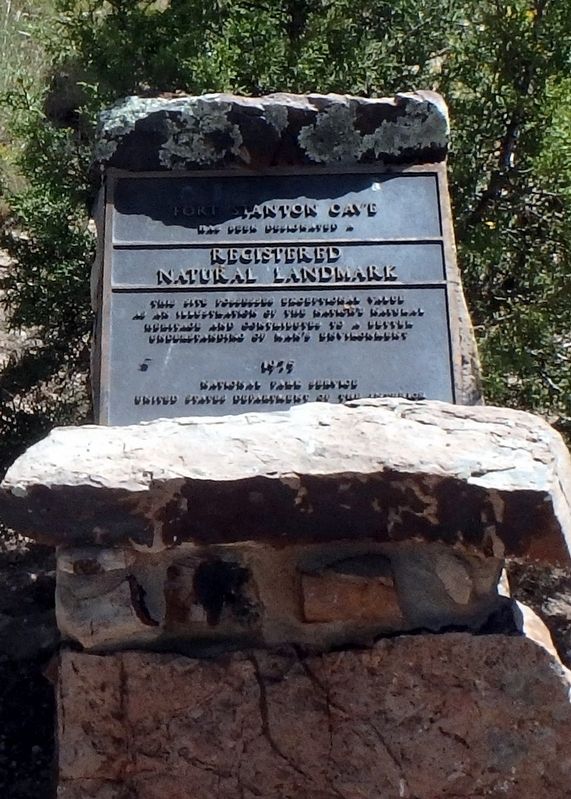 Fort Stanton Cave Marker image. Click for full size.