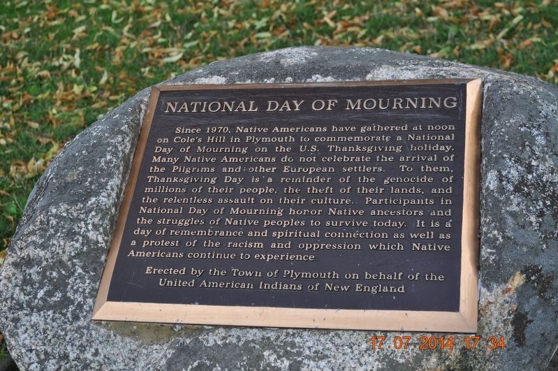 National Day of Mourning Marker image. Click for full size.