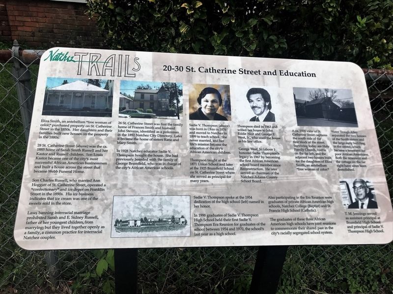 20-30 St. Catherine Street and Eduation Marker image. Click for full size.