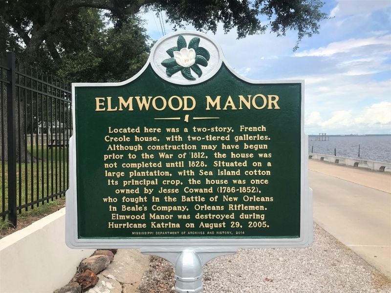 Elmwood Manor Marker. Click for full size. Elmwood Manor Marker image. Click for full size.