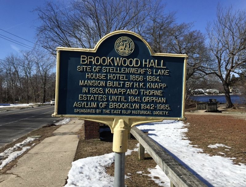 Brookwood Hall Marker. Click for full size. Brookwood Hall Marker image. Click for full size.