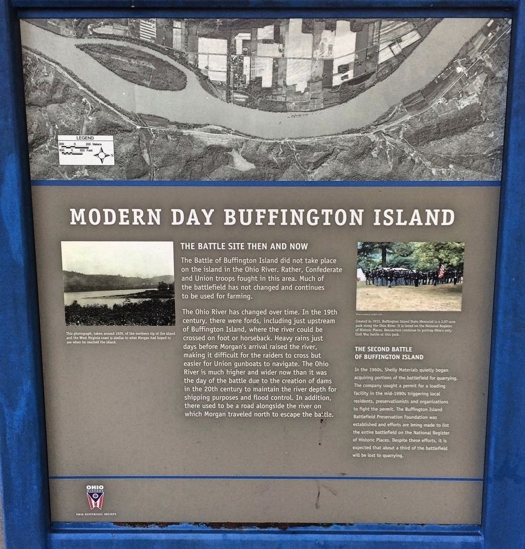 Modern Day Buffington Island Marker image. Click for full size.