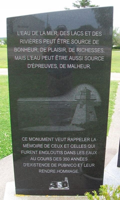 Perdu aux eaux / Lost to the Waters Marker. Click for full size. Perdu aux eaux / Lost to the Waters Marker image. Click for full size.