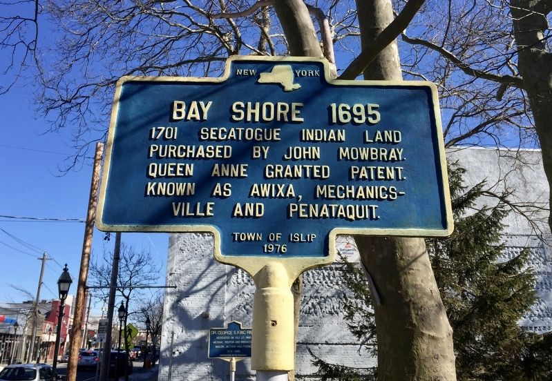 Bay Shore 1695 Marker. Click for full size. Bay Shore 1695 Marker image. Click for full size.