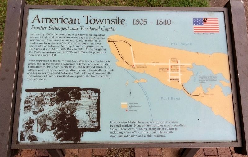 American Townsite Marker. Click for full size. American Townsite Marker image. Click for full size.