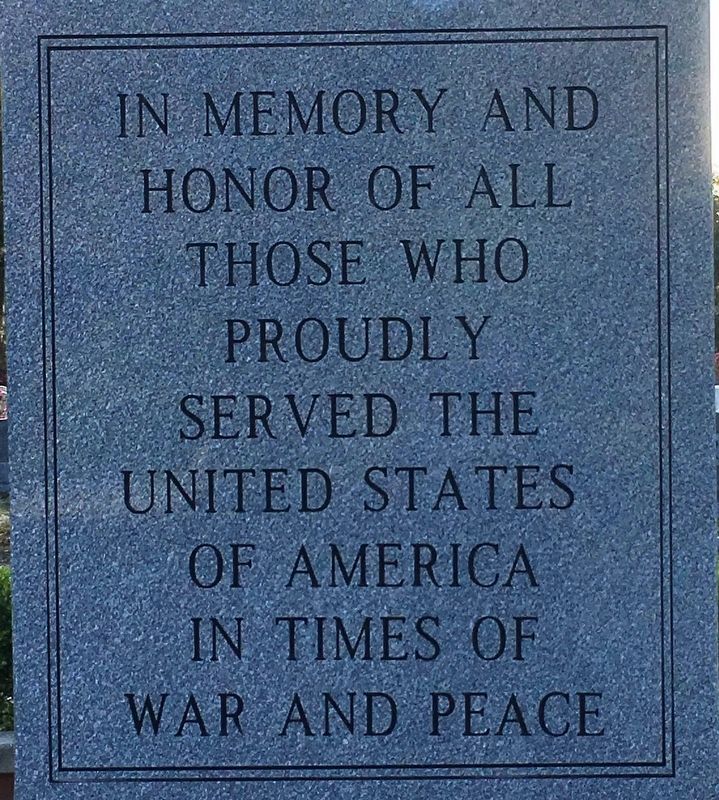 Melrose Veterans Memorial Marker. Click for full size. Melrose Veterans Memorial Marker image. Click for full size.
