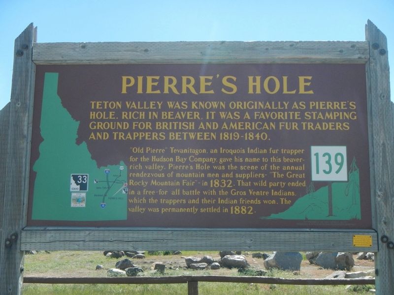 Pierre's Hole Marker image. Click for full size.