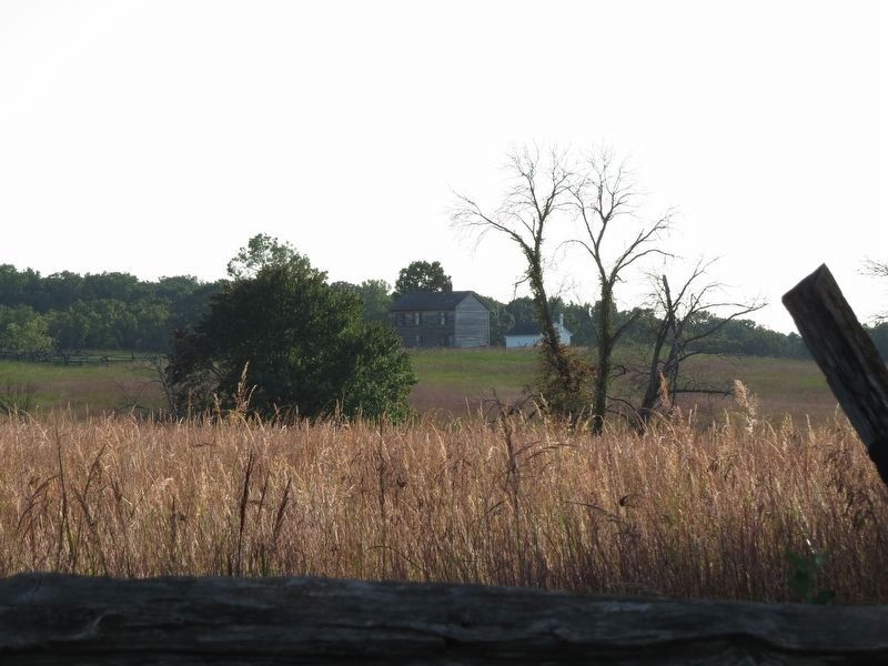 Henry House from War-Time Henry Hill Marker. Click for full size. Henry House from War-Time Henry Hill Marker image. Click for full size.