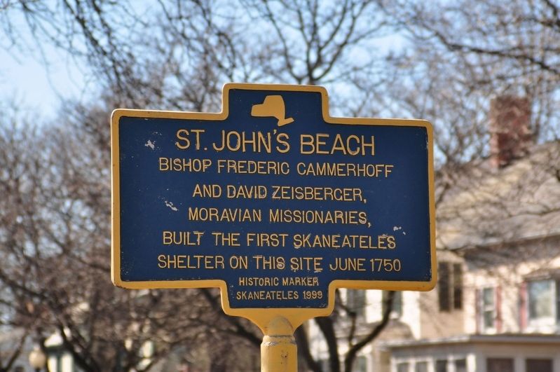 St. John's Beach Marker. Click for full size. St. John's Beach Marker image. Click for full size.