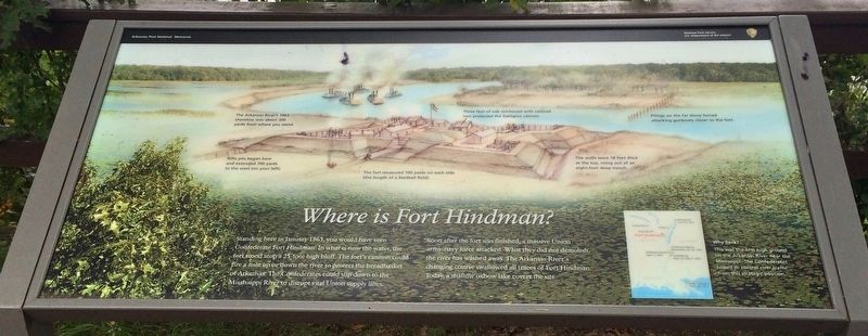 Where is Fort Hindman? Marker image. Click for full size.