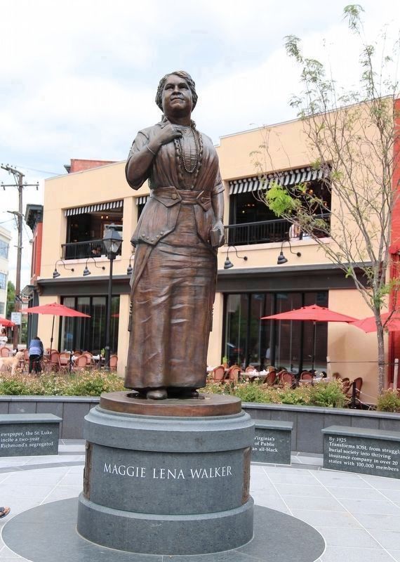 Maggie Lena Walker Memorial Statue image. Click for full size.