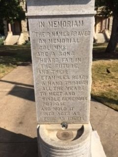 Denton Texas Civil War Memorial Marker. Click for full size. Denton Texas Civil War Memorial Marker image. Click for full size.