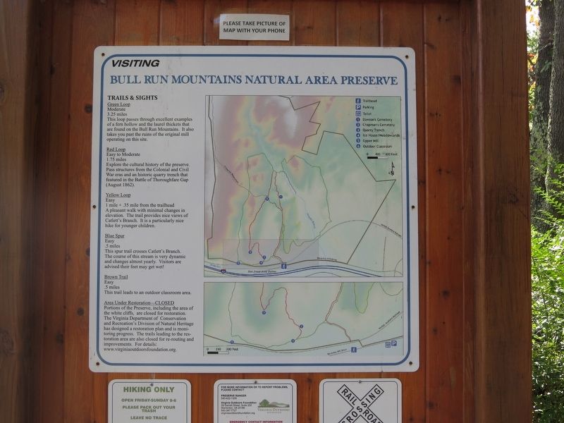 Bull Run Mountains Natural Area Preserve Map image. Click for full size.