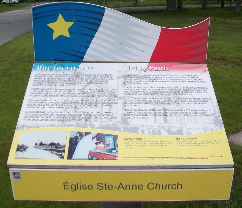 Église Ste-Anne Church Marker. Click for full size. Église Ste-Anne Church Marker image. Click for full size.